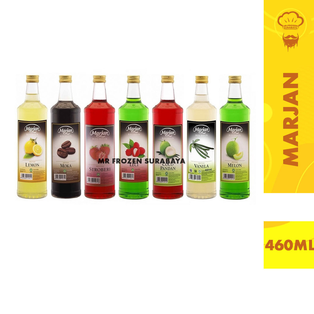 Jual Sirup Marjan Boudoin 460ml Semua Varian Rasa (WAJIB CO TAMBAHAN ...