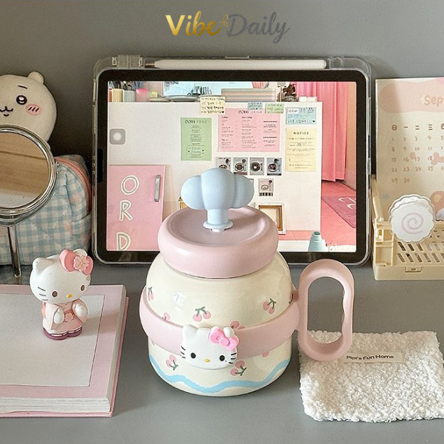 Jual Botol Minum Lucu 700ML | Tumbler Hello Kitty PC, Dilengkapi ...