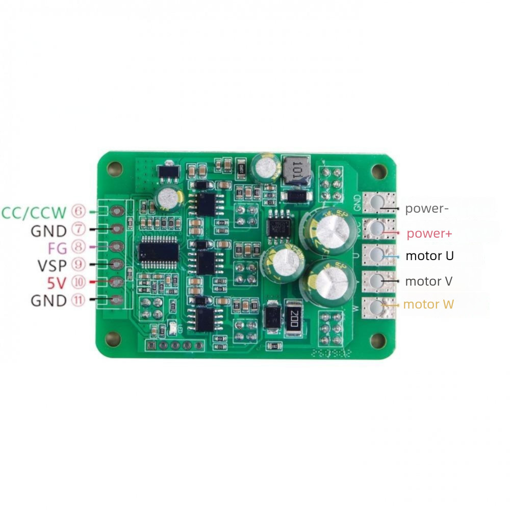 Jual 600W High-power DC Brushless Motor Drive Module BLDC 3 Phase Motor ...