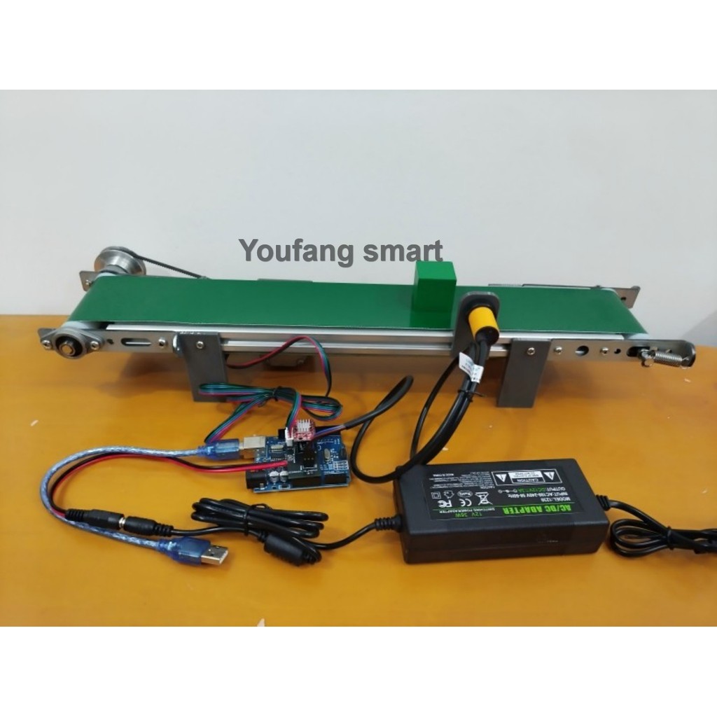 Jual 10*55cm Electric Conveyor Belt with Infrared Sensor Forward ...