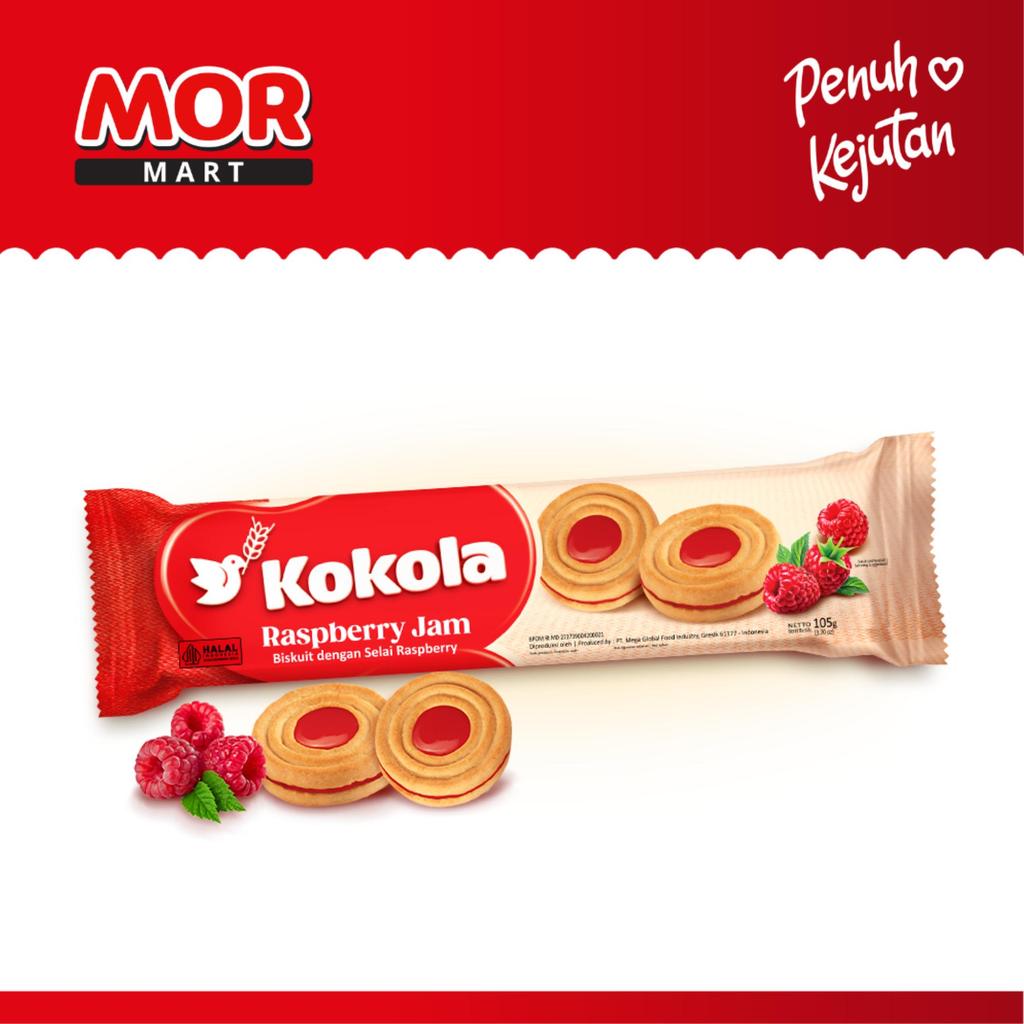 Jual KOKOLA Raspberry Jam 105 G Camilan Biskuit Selai Rasa Raspberry ...