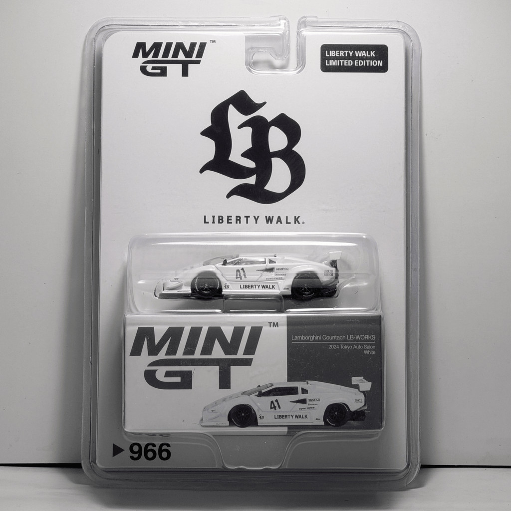 Jual Mini GT Lamborghini Countach LB-WORKS 2024 Tokyo Auto Salon White ...