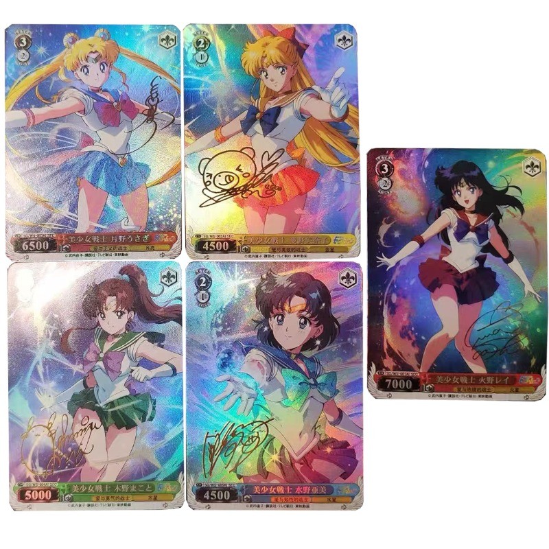 Jual 5pcsset y Tsukino Usagi Anime Selfmade Signature Collection Card ...