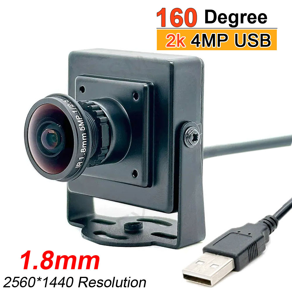 Jual 160 Degree Wide Angle 2K HD PC Webcam Mini 4 MegaPixel 30fps High ...