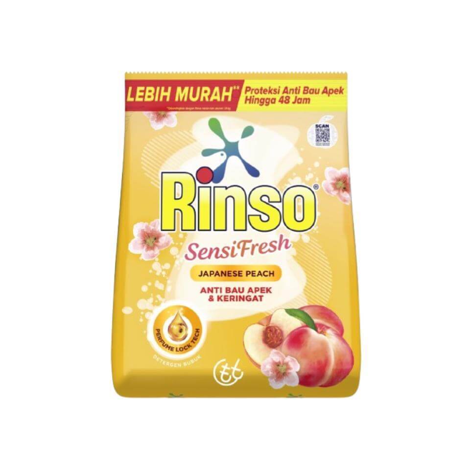 Jual Rinso Detergen Bubuk Japanese Peach Rinso 1440 gr | Shopee Indonesia
