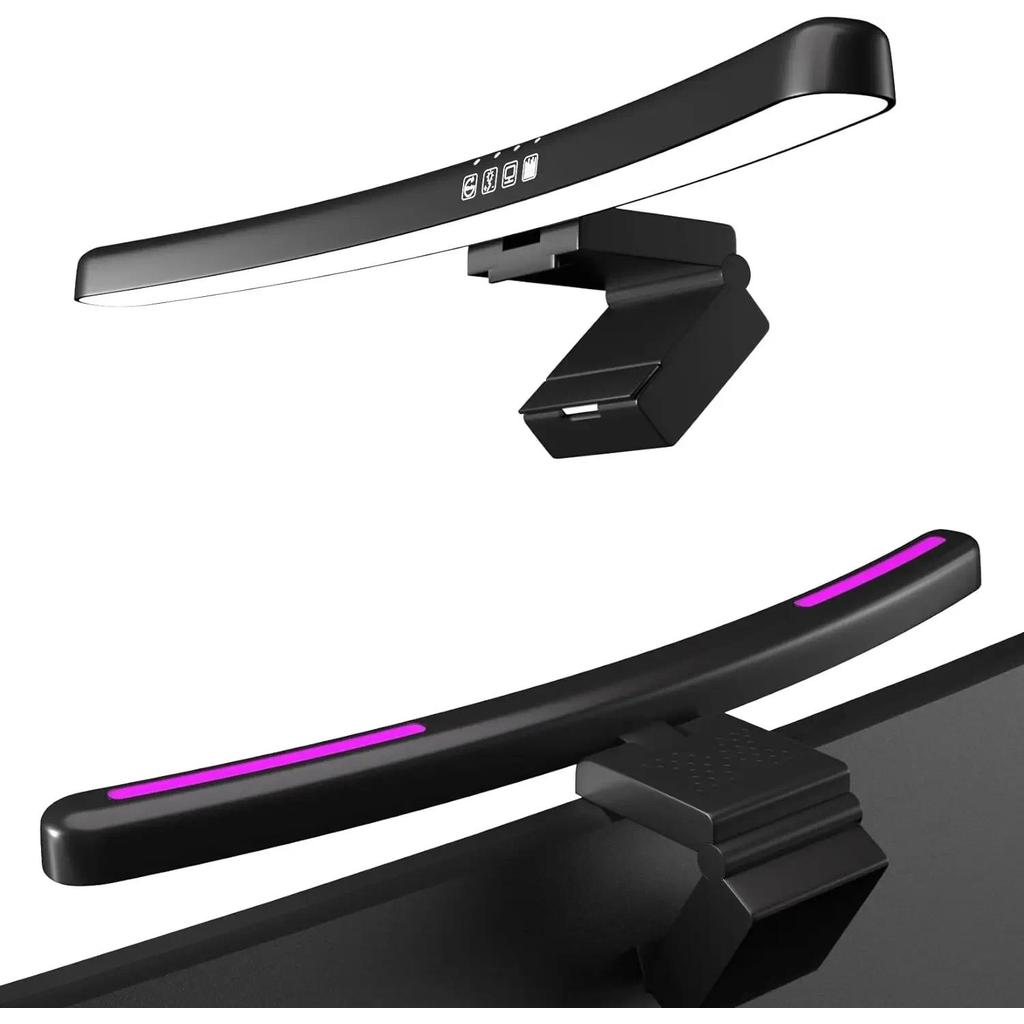 Jual Monitor Light Bar Curved with RGB Backlight Computer Screen Lamp ...