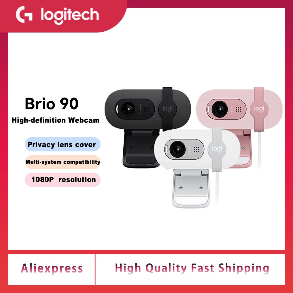 Jual NewOriginal Logitech Brio 90 HD 1080p webcam with automatic light ...