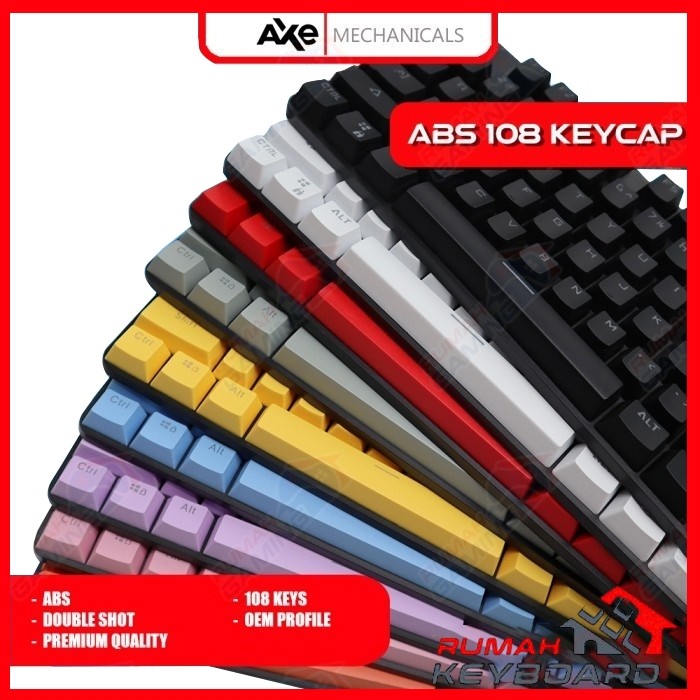 Jual AXE MECHANICALS - OEM Profile - ABS Double Shot - 108 Keys ...