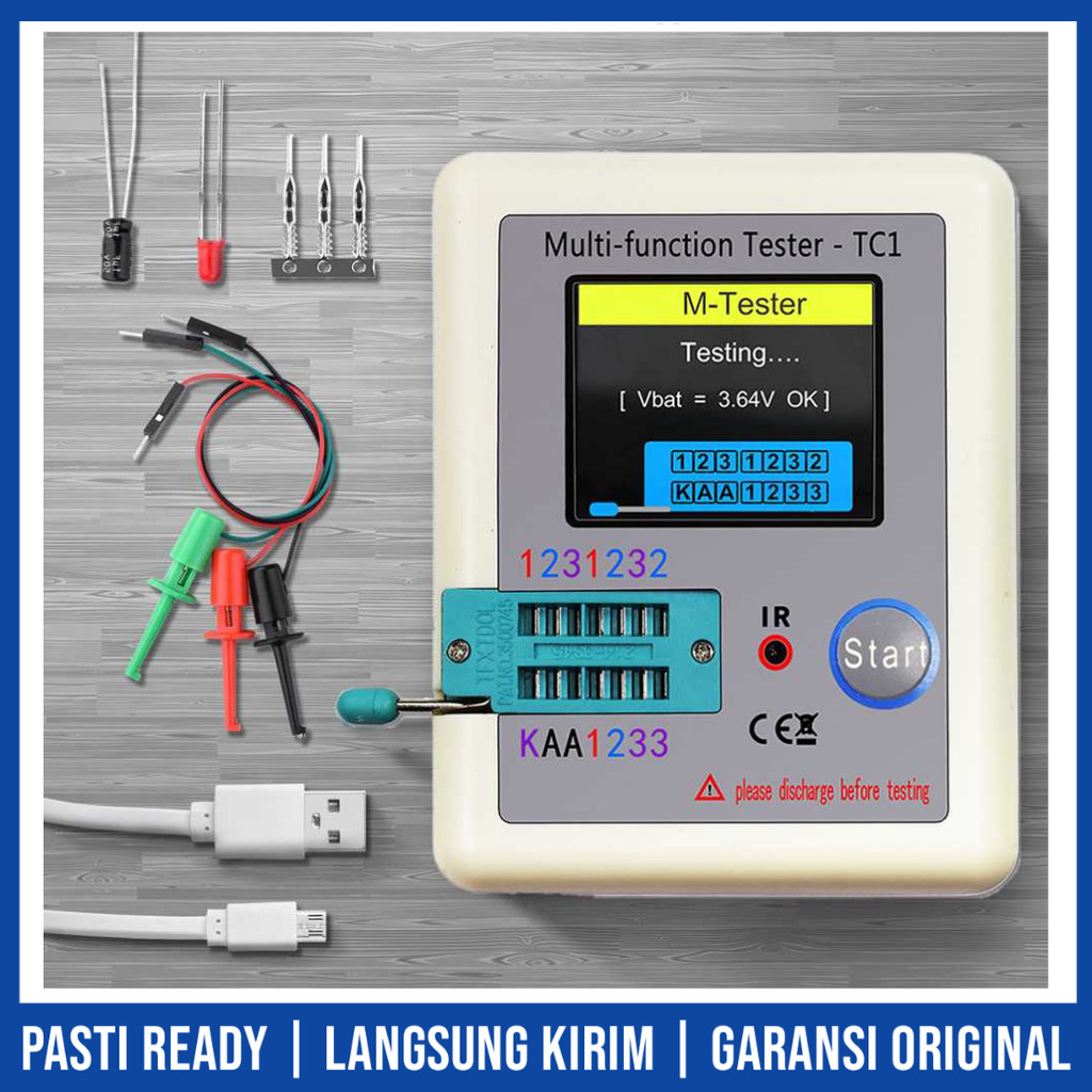 Jual Multifunctional Tester Transistor Full Color Graphic Display ...