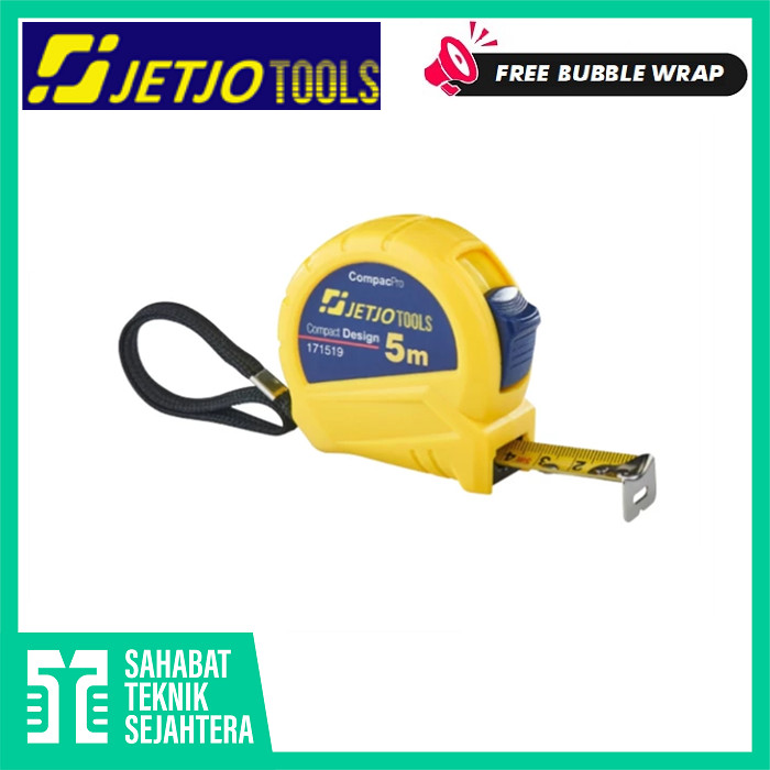 Jual JETJO Meteran Measuring Tape 5M x 19MM Tukang Pengukur Alat Ukur ...