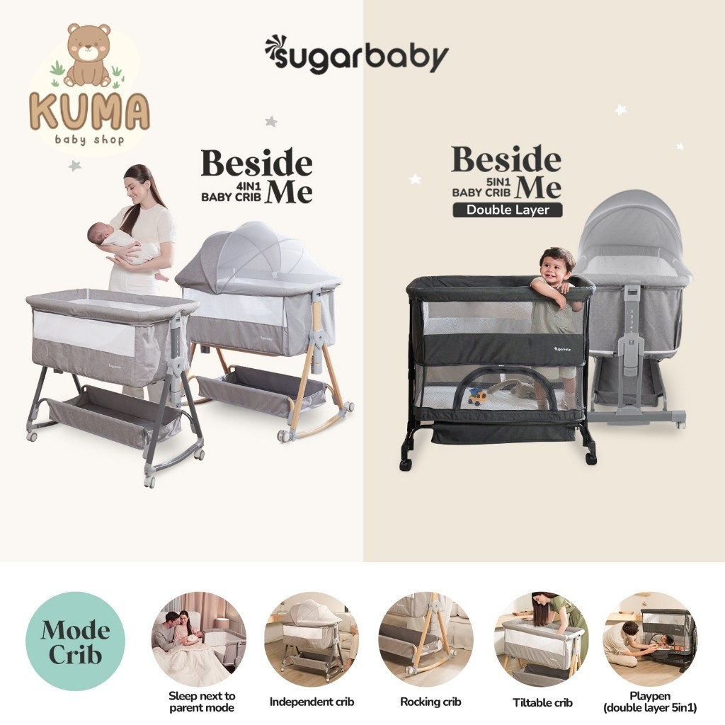 Jual Sugarbaby Sugar Baby Baby Crib 4in1 & 5in1/Tempat Tidur Bayi ...