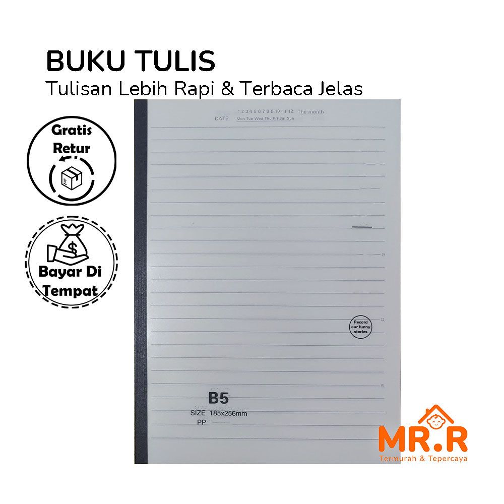 Jual Buku Tulis Horizontal dengan Cover Klasik Buku Tulis B5 Horizontal ...
