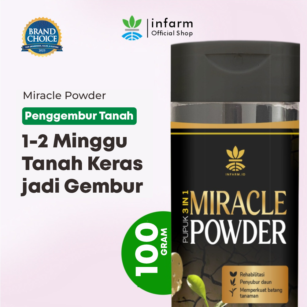 Jual INFARM - Miracle Powder Pupuk Asam Humat 100 Gram Pupuk Pembenah ...