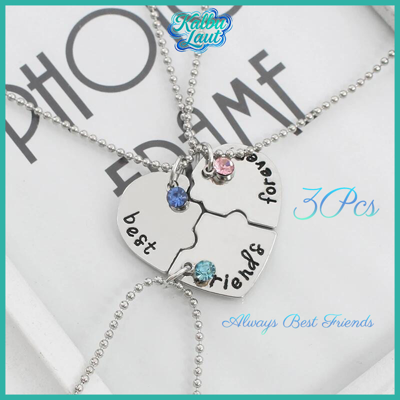 Jual 3pcs Kalung Persahabatan Best Friend F…