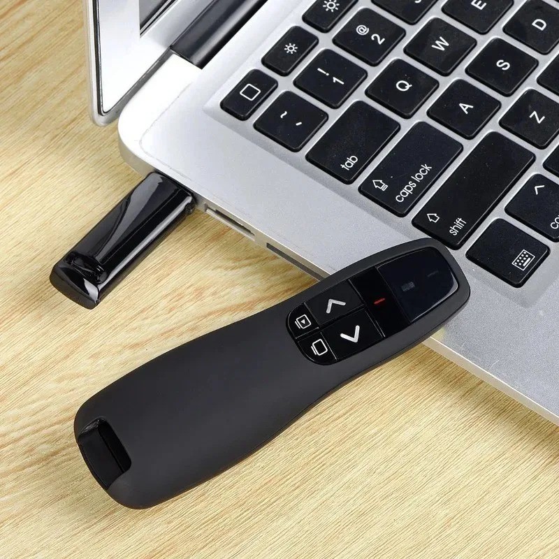 Jual Portable USB Wireless Presentation Clicker with Red Laser Pointer ...