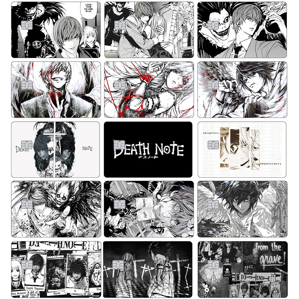 Jual Anime DEATH NOTE Cret Card Skin Sticker MisaMisa Matte Stickers ...