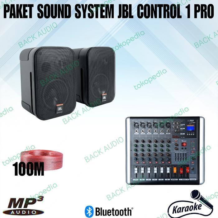 Jual paket sound system speaker jbl 4 inch + power mixer 6 channel ...
