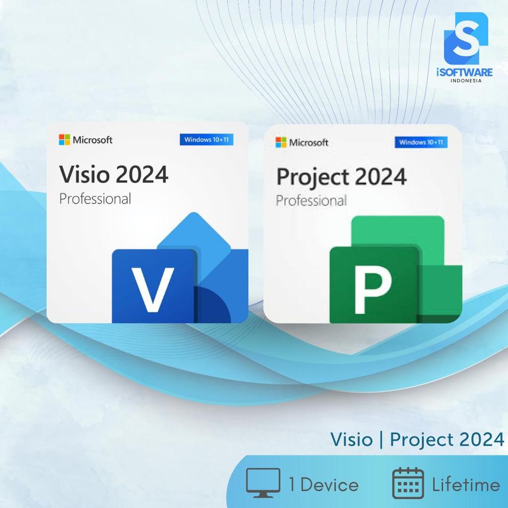 Jual Microsoft Visio dan Project 2024 Professional Original Lifetime ...