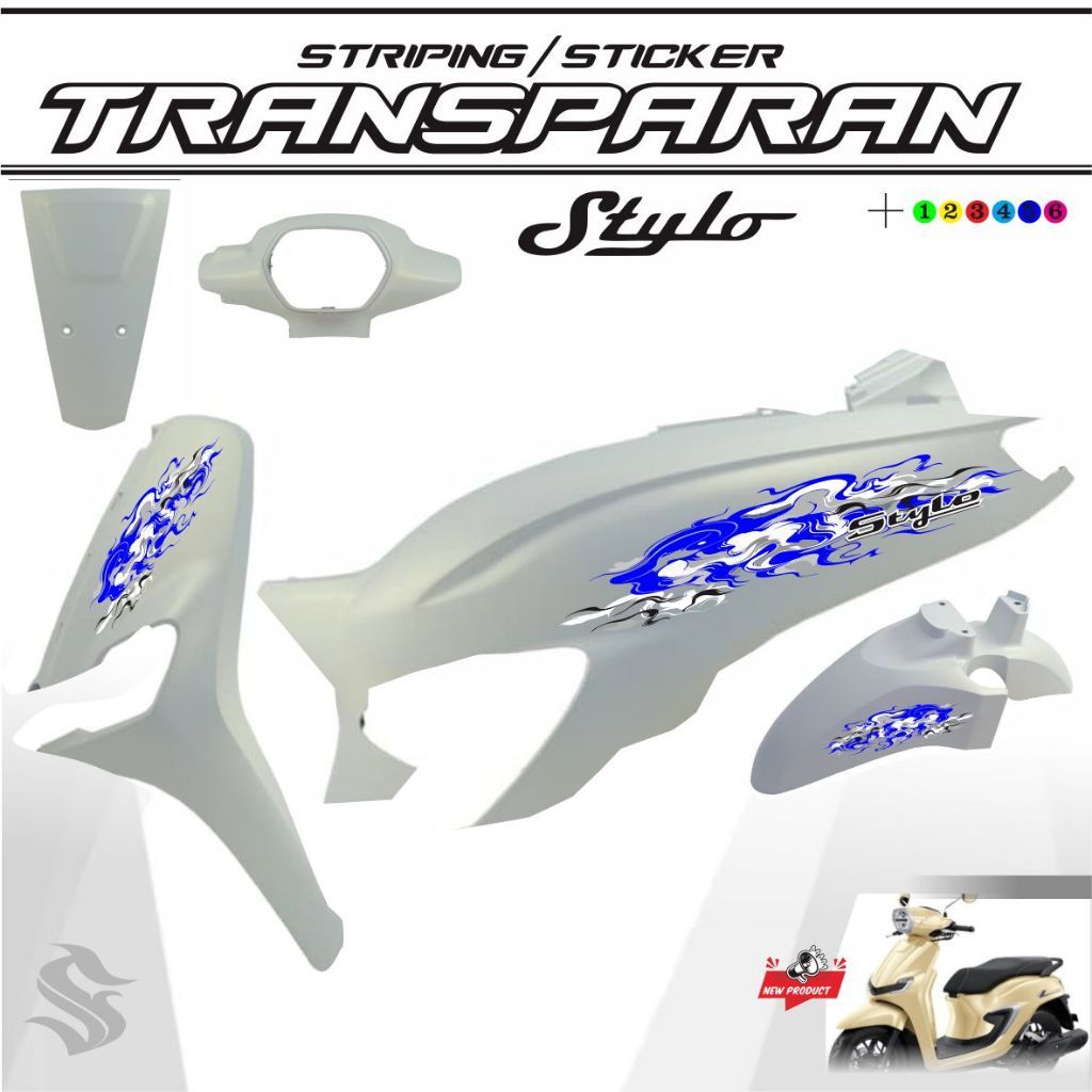 Jual STICKER STRIPING HONDA STYLO VARIASI TRANSPARAN VARIASI | Shopee ...