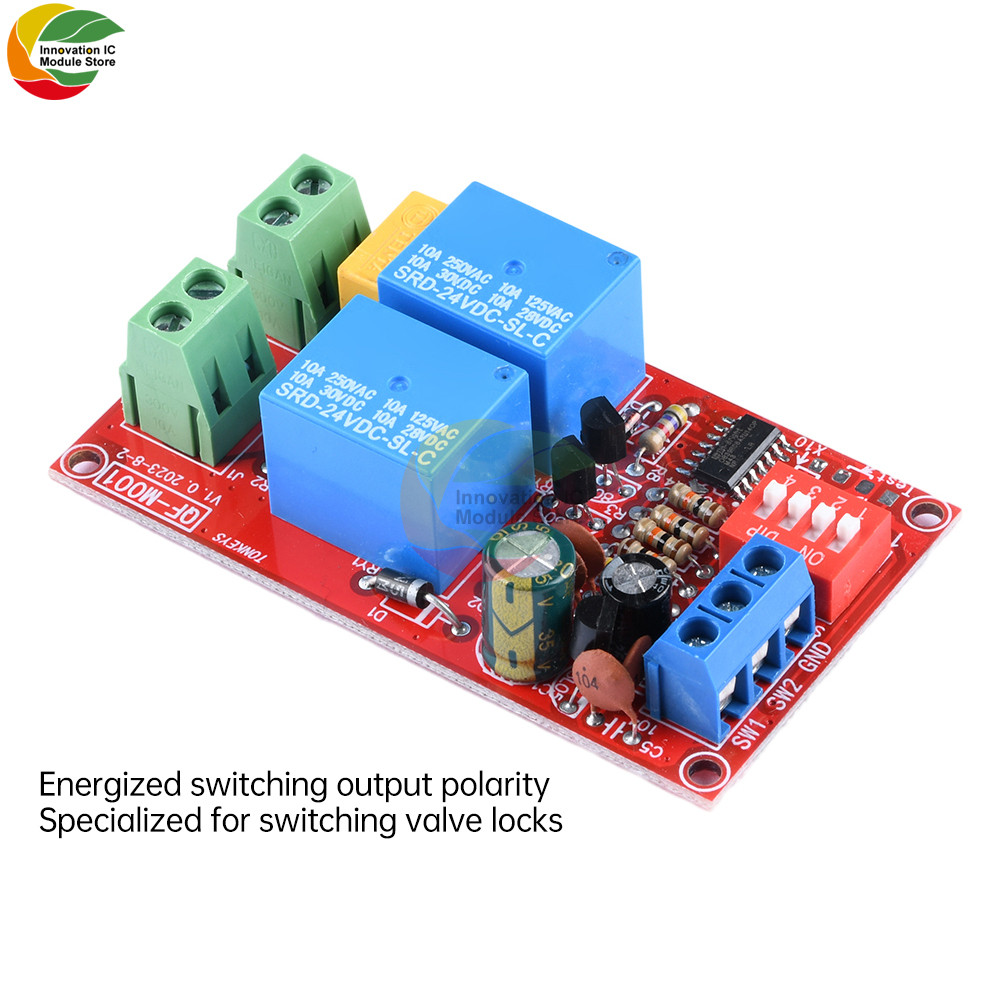 Jual 5V/12V/24V 10A Switing DC Motor Forward and Reverse Relay Module ...