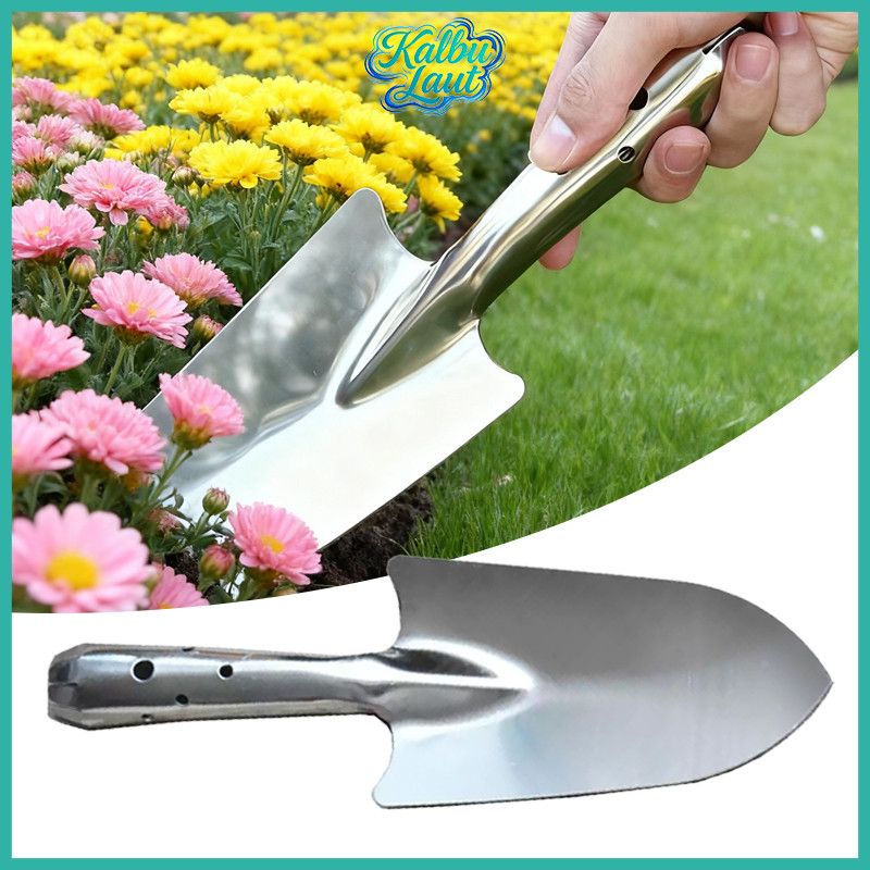 Sekop Tanaman Kecil Stainless Steel 27cm Magnetic Alat Berkebun Praktis Dan Awet