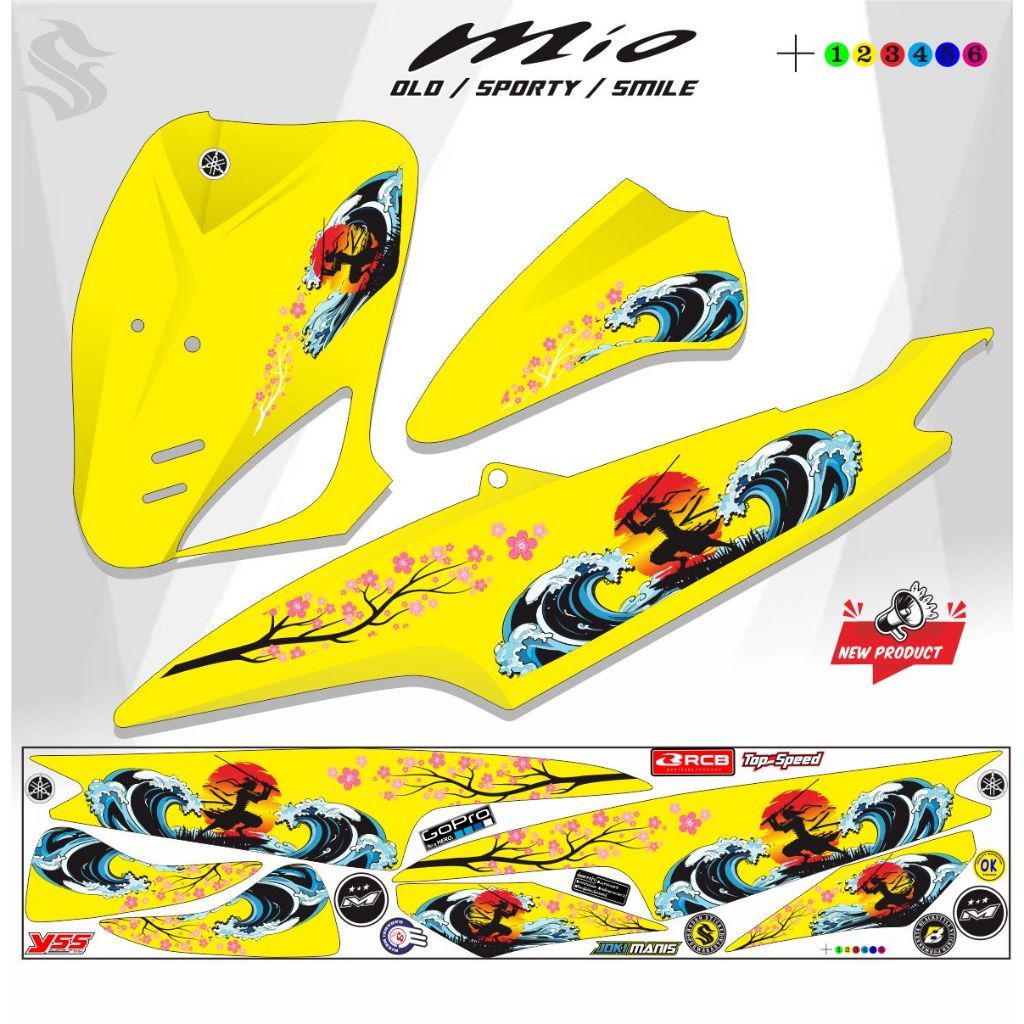 Jual STICKER MIO SMILE / STRIPING MIO OLD 110 VARIASI STRIPING MIO ...