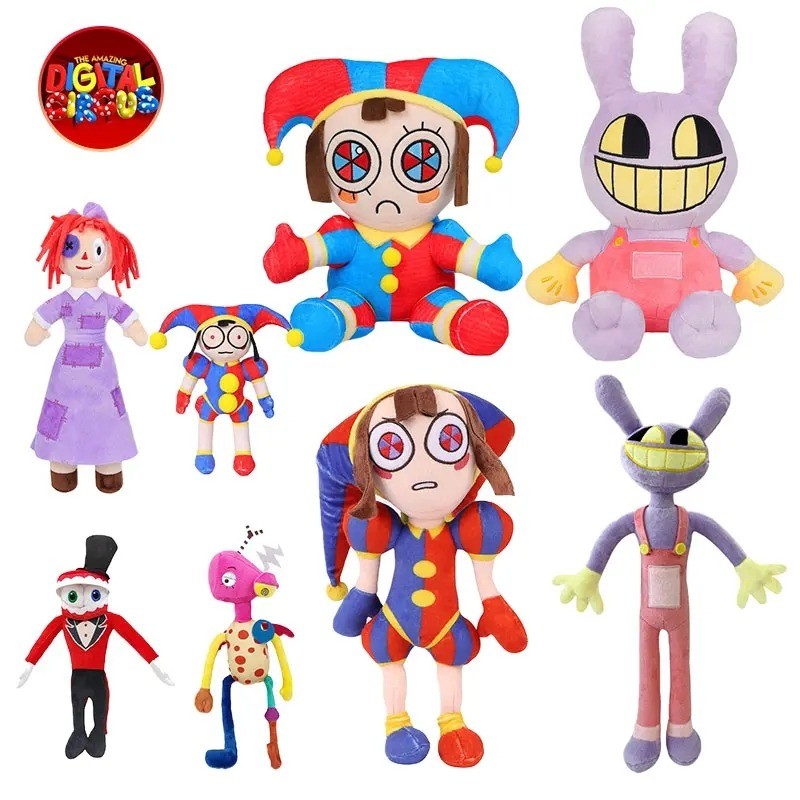 Jual New The Amazing Digital Circus Plush Clown Ragatha pomni Cartoon ...
