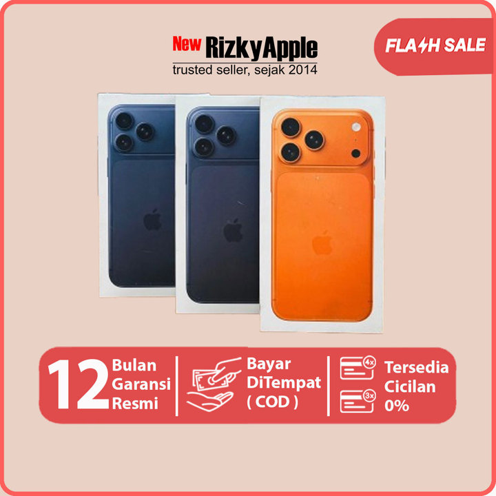 Apple iPhone 17 Pro 256GB 512GB 1TB 2TB Silver Cosmic Orange Deep Blue Garansi R