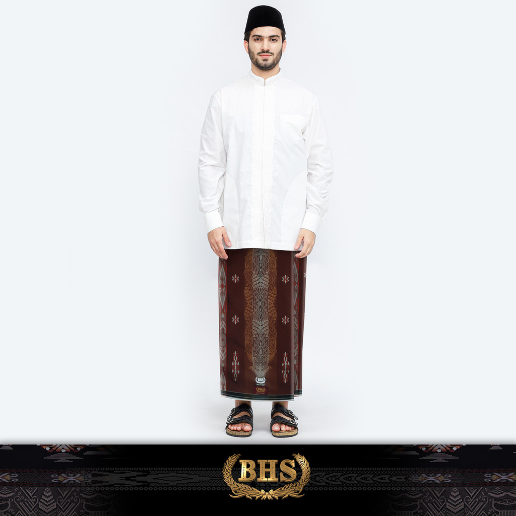 Jual Sarung BHS Excellent Gold Motif E57 JGF Coklat Tua 02 | Shopee ...
