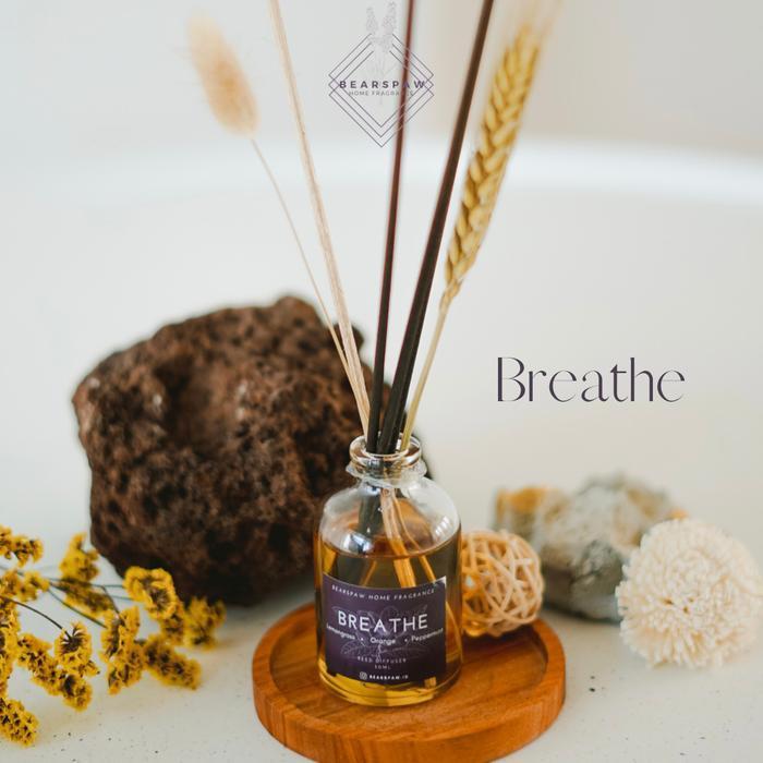Jual Reed Diffuser Breathe (Lemongrass) 50ml Aromatherapy Free Stick ...