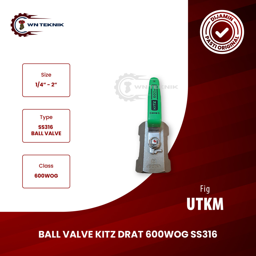 Jual BALL VALVE KITZ UTKM 2