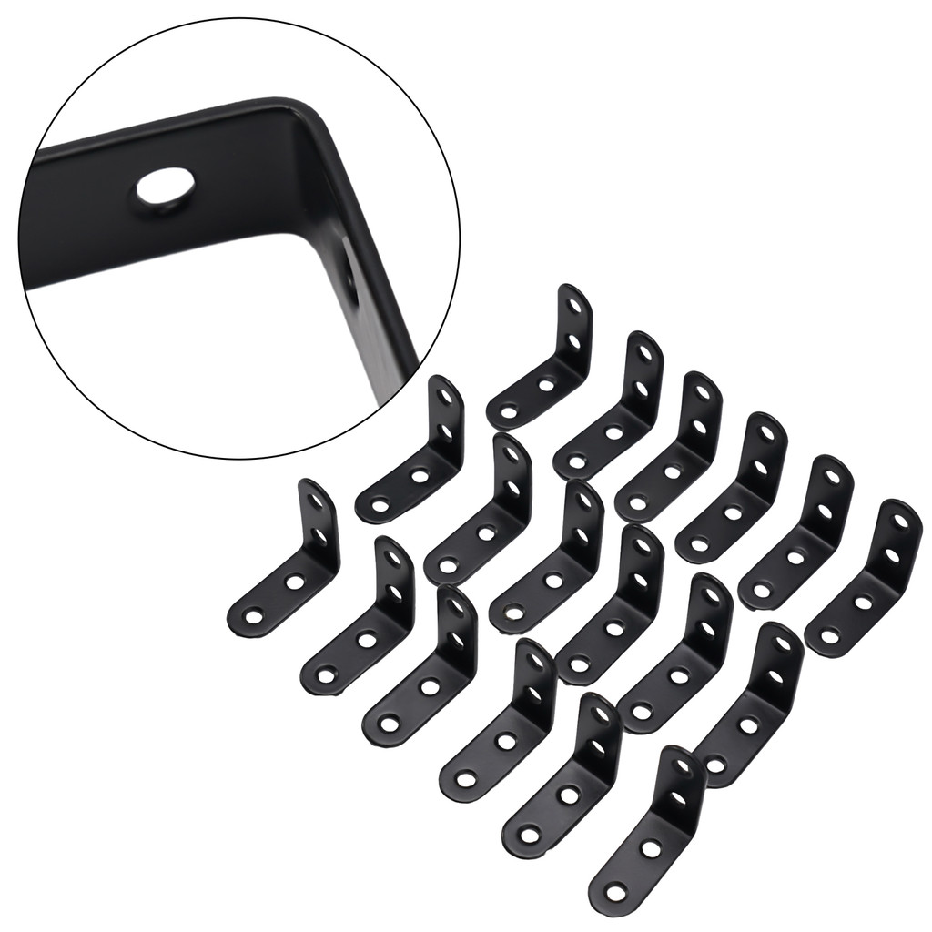 Jual 18pcs LShaped Corner Code Bracket Stainless Steel 90 Degree Right ...