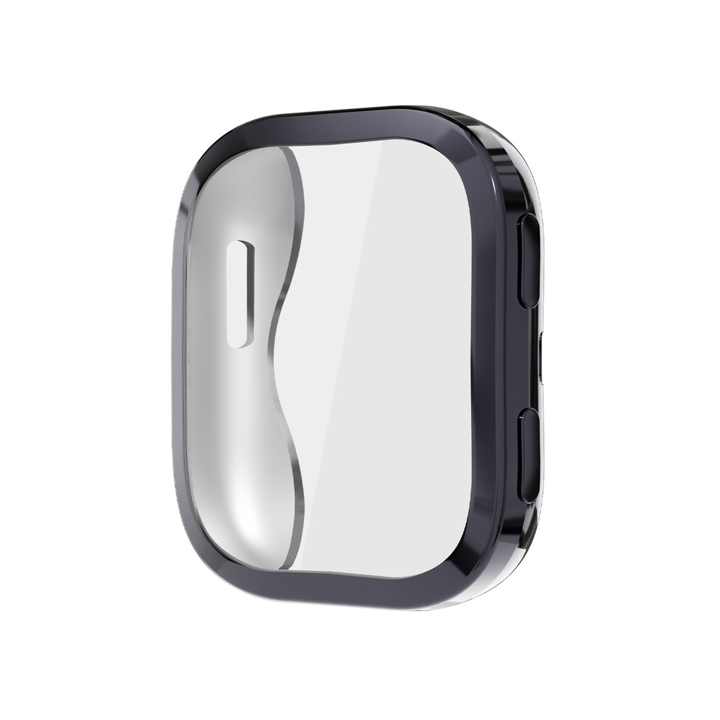 Diruite Beschermhoes Voor Amazfit Bip 6 – 2 Stuks – Harde PC + 9H Gehard Glas – Zwart & Transparant – Krasbestendig En Touchgevoelig