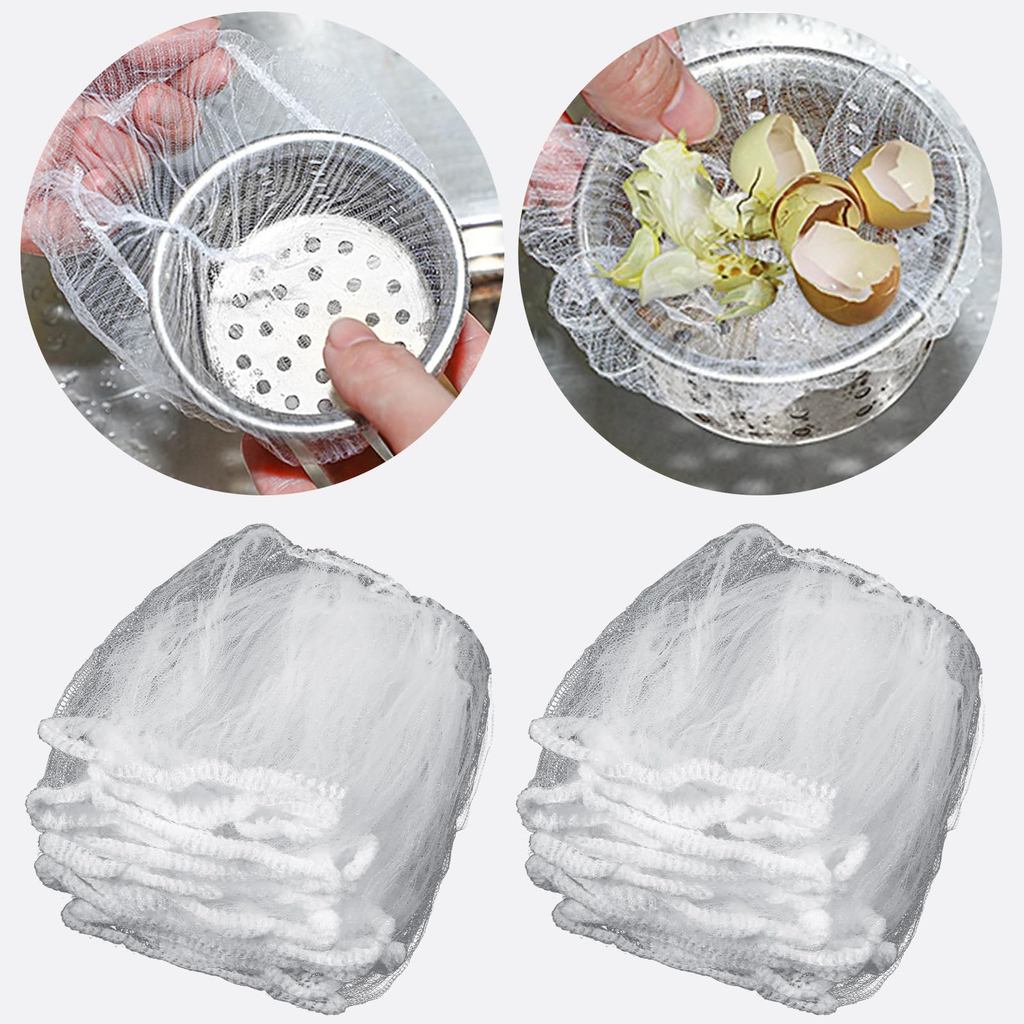 Jual Kitchen Dra Strainers Mesh Bag 100 PCS sposable Sink Net Strainer ...