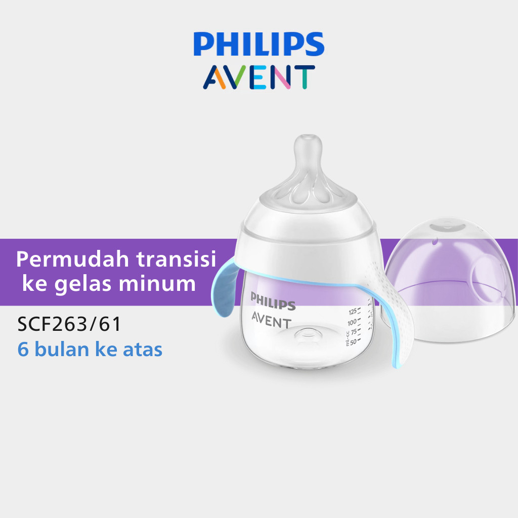Jual Philips AVENT Natural Bottle Transparan 3.0 150ml - Botol Susu ...
