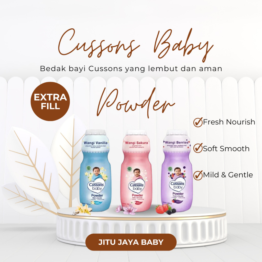 Jual ( CB ) Cussons Baby Powder EKSTRA FILL 50% | Shopee Indonesia