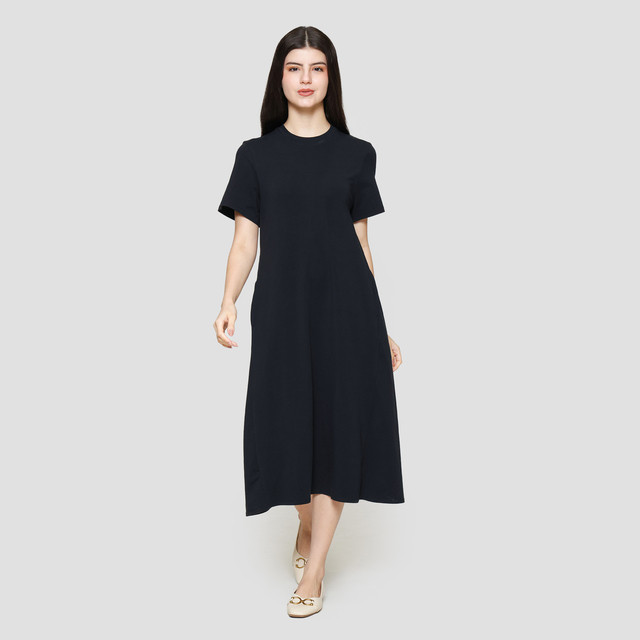 Maxi Brown Jersey Dress Jual Suko Knit Dress Plain Gaun Jersey Wanita  120796668 Shopee Indonesia