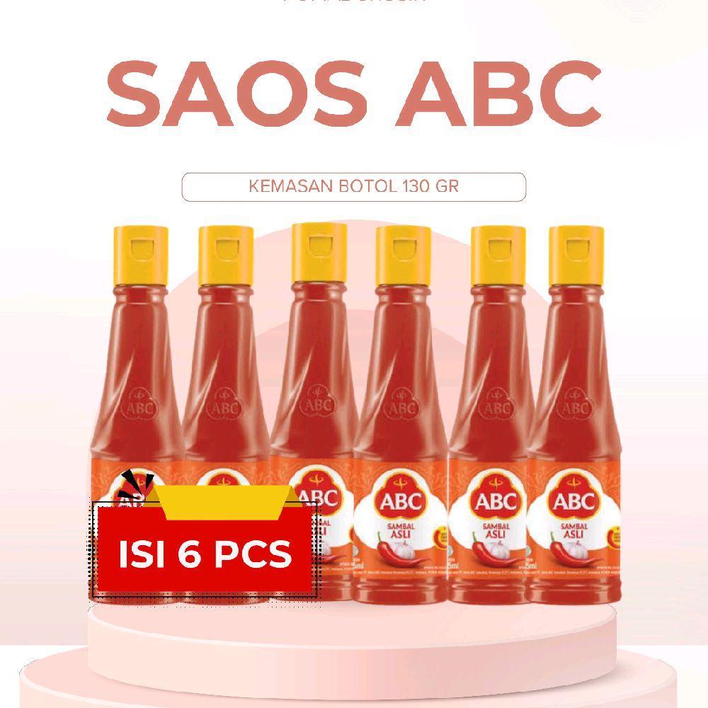 Jual PROMO ABC SAOS ABC 130ML BOTOL ISI 6 PCS KEMASAN BOTOL 130 GR ...