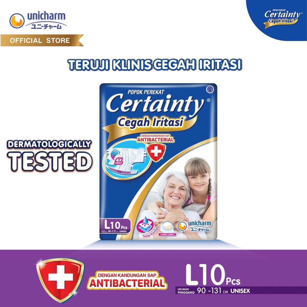 Jual Certainty - L 10 - Popok Perekat - 3 PACK | Shopee Indonesia