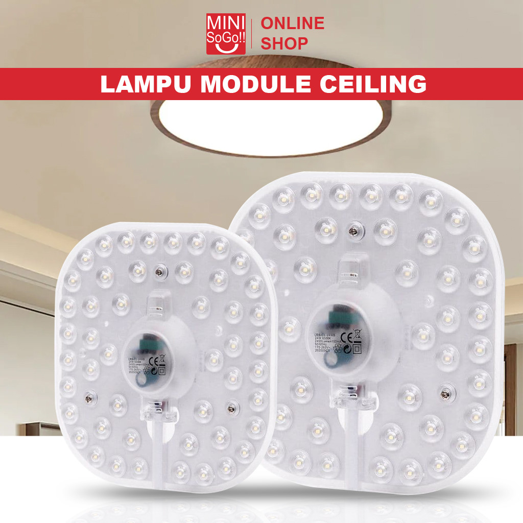 Jual Lampu Led Modul 12W 18W 24W 36W / Module Led ceiling Lamp 220V ...