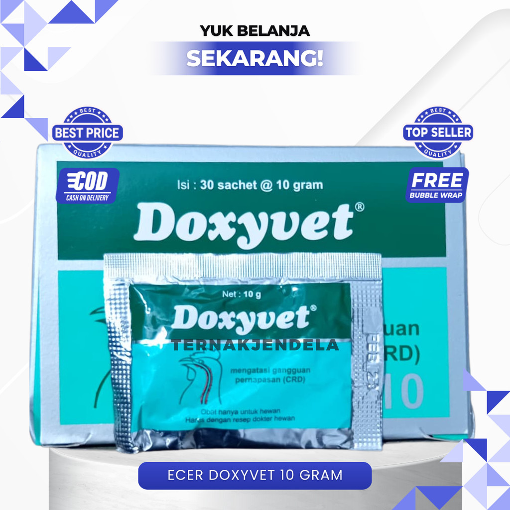 Jual ECER DOXYVET 10 GRAM - Untuk Mengatasi Permasalahan Pernafasan ...