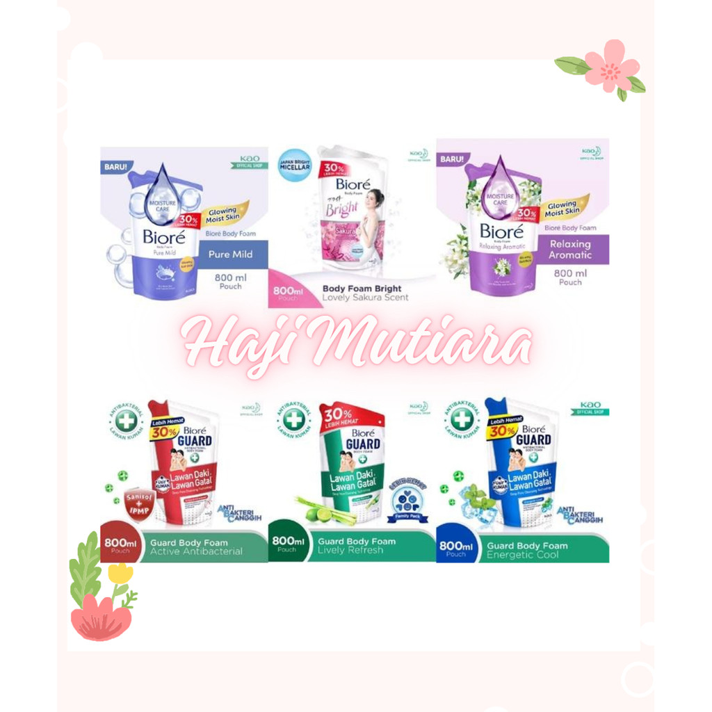 Jual Biore Body Wash 800 ml All Variant Sabun Cair Biore Reffil ...