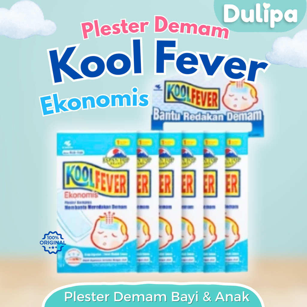 Jual Kool Fever Ekonomis Isi 6pcs Renceng Plester Kompres Demam Anak ...