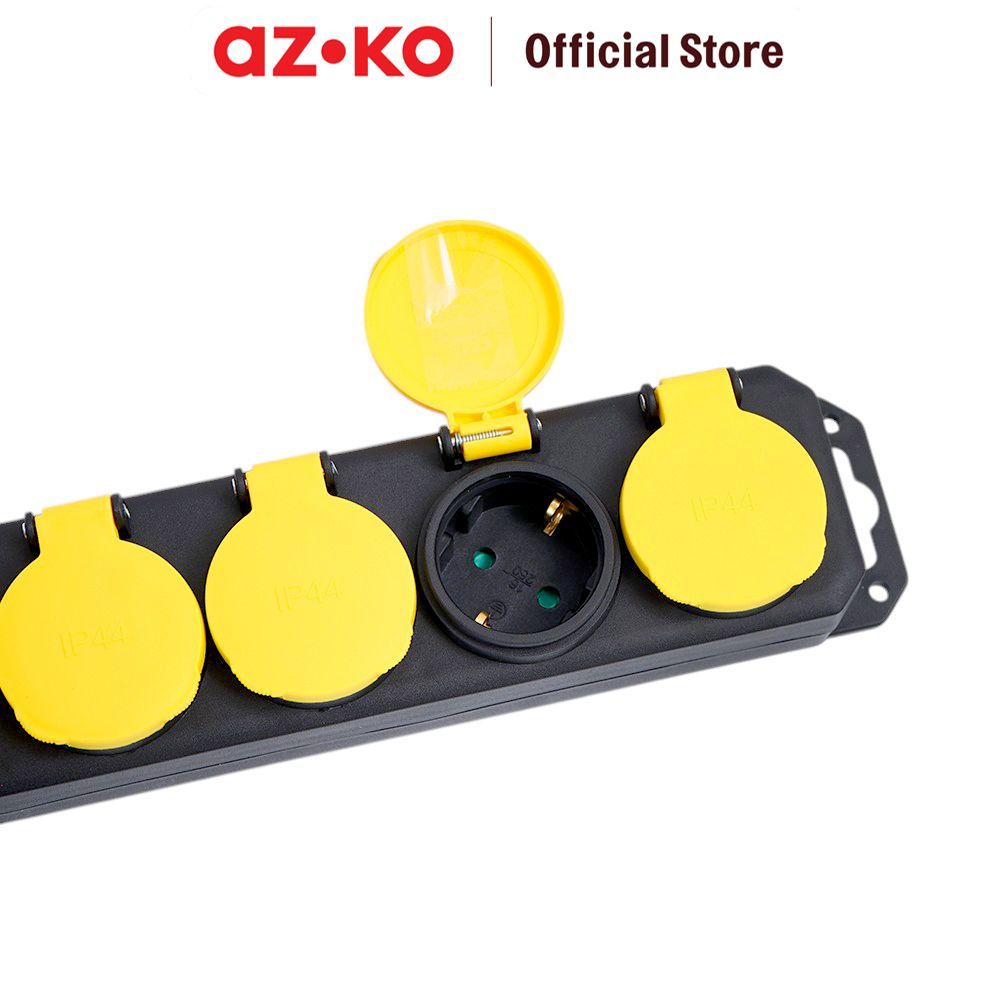 Jual AZKO Krisbow Stop Kontak 5 Soket Outdoor - Hitam/Kuning Electric ...