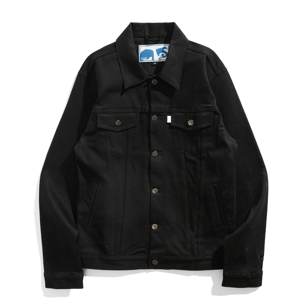 Jual UH! Jacket Denim Black - POISE BLACK | Shopee Indonesia