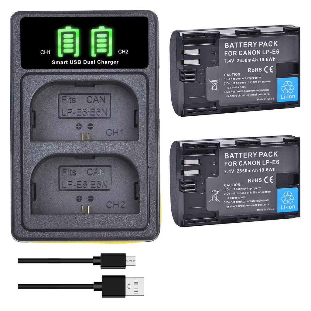 Jual LP-E6N LP-E6 Battery for Canon EOS R R5 R6 R7,R5 C,R6 Mark II,EOS ...