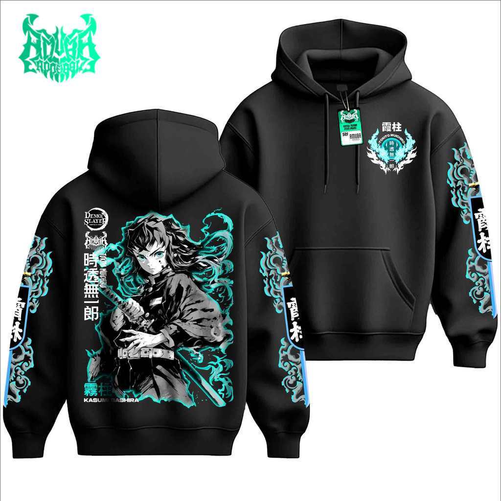 Jual JAKET HOODIE DEMON SLAYER TOKITO MUICHIRO MIST HASHIRA - KAOS ...