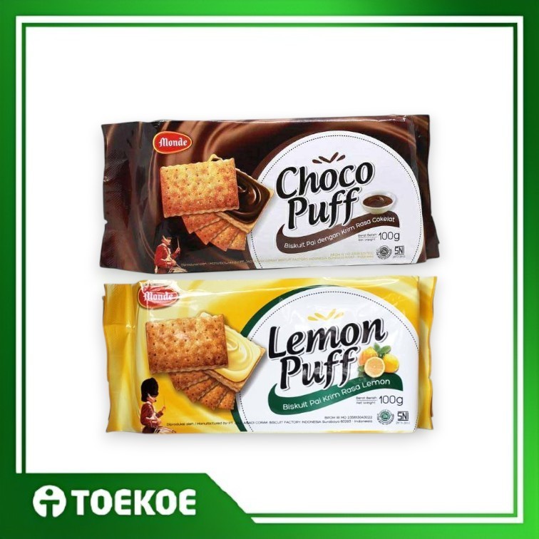 Jual TOEKOE Monde Puff 100gr Choco / Lemon | Shopee Indonesia