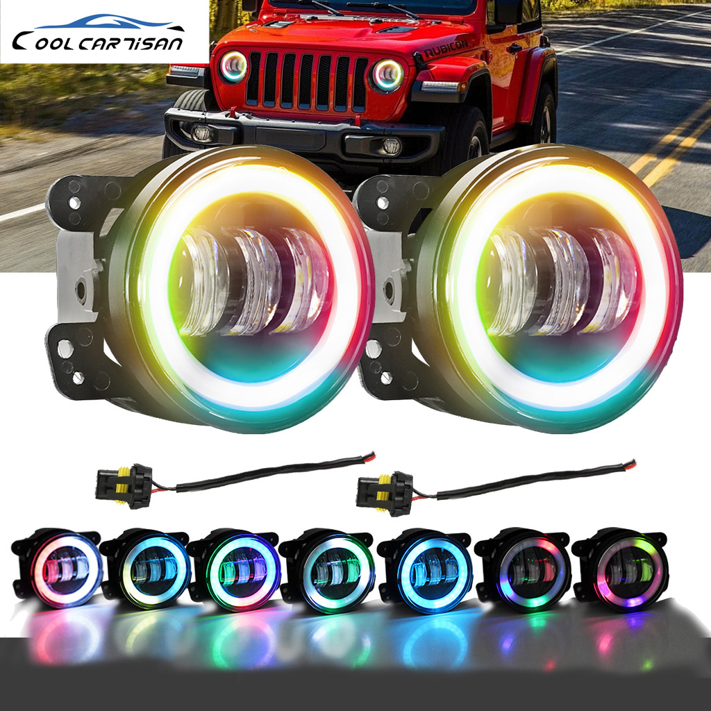 Jual Gear Coloured Light Angel Eye Led Ring Fog Light Led Lighthouse ...