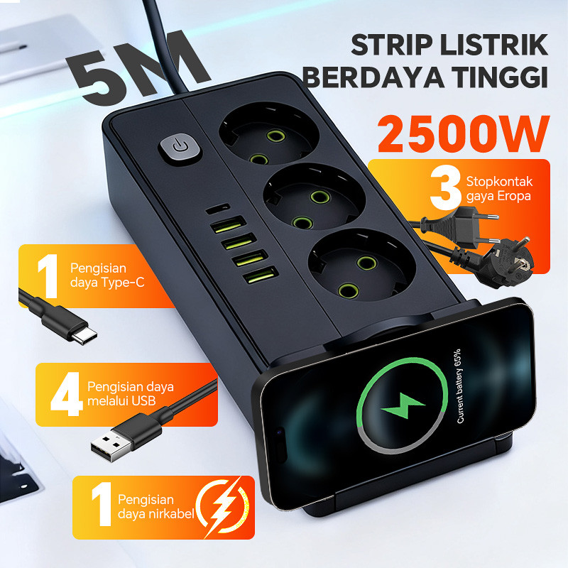 Jual MISENI Multiguna Panjang 2/5 Meter Original Power Socket Stop ...